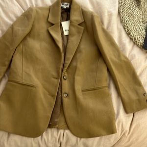 Rouje Jacques coat, camel, FR size 36, intentionally oversized cut. Unworn, NWT.